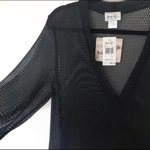 NWT Jordan Taylor Black Mesh Swimsuit Coverup - Picture 7 of 8